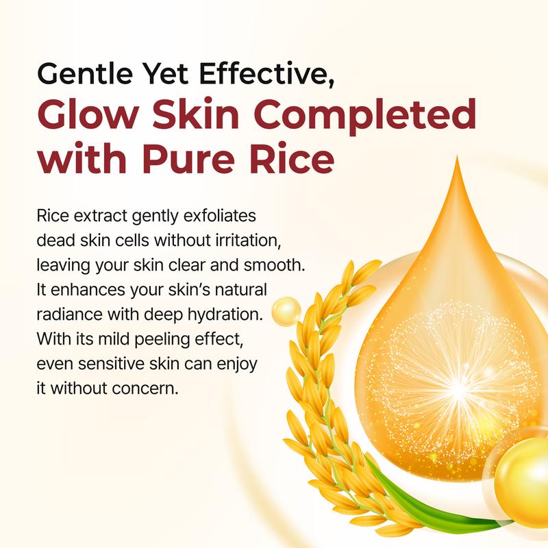Dr. Melaxin White And Black Rice Exfoliating Hydrating Serum Moisturizing Rice Toner Gentle Exfoliation Serum Korean Skin Care