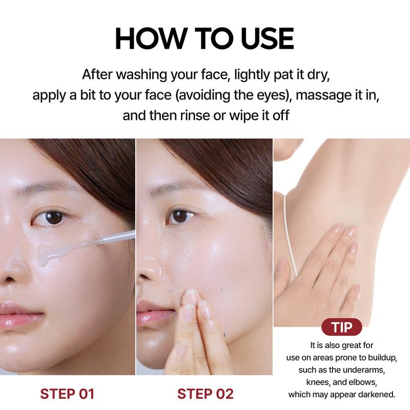 Dr. Melaxin White And Black Rice Exfoliating Hydrating Serum Moisturizing Rice Toner Gentle Exfoliation Serum Korean Skin Care