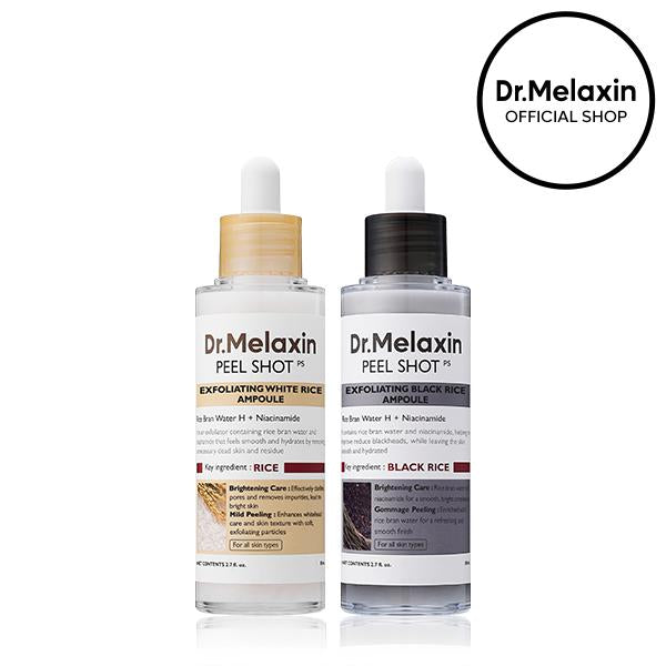 Dr. Melaxin White And Black Rice Exfoliating Hydrating Serum Moisturizing Rice Toner Gentle Exfoliation Serum Korean Skin Care